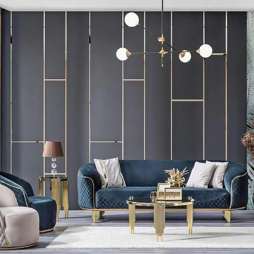 Listwa ozdobna dekoracyjna złota na ścianę do mebli samoprzylepna ścienna na Arena.pl