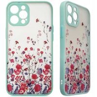design case etui do iphone 12 pro max pokrowiec w kwiaty zielone