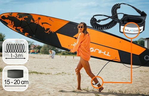 OGROMNA 365CM deska SUP dmuchana WYTRZYMAŁA siedzisko ZESTAW Thunder na Arena.pl