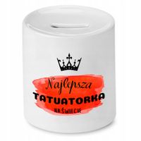 Dla Tatuażysty Prezent Skarbonka Najlepsza Na Z Nadrukiem Ze Zdjęciem