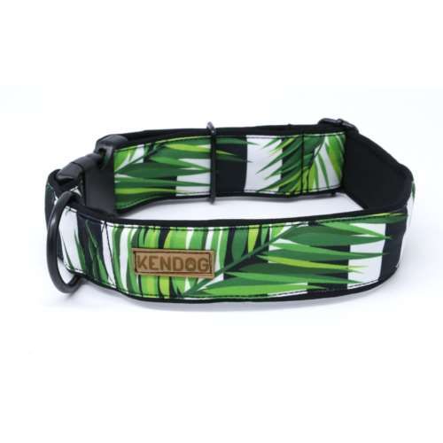 Obroża dla psa handmade Liście Monstera 3 cm S na Arena.pl