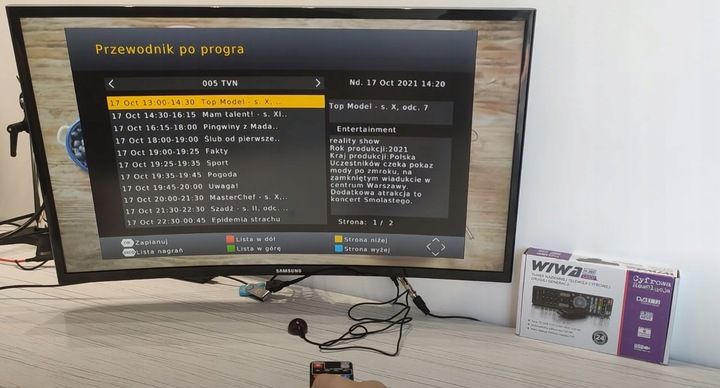 DEKODER TUNER DO TV NAZIEMNEJ DVB-T2 H.265 FULL HD MINI STICK PILOT zdjęcie 5