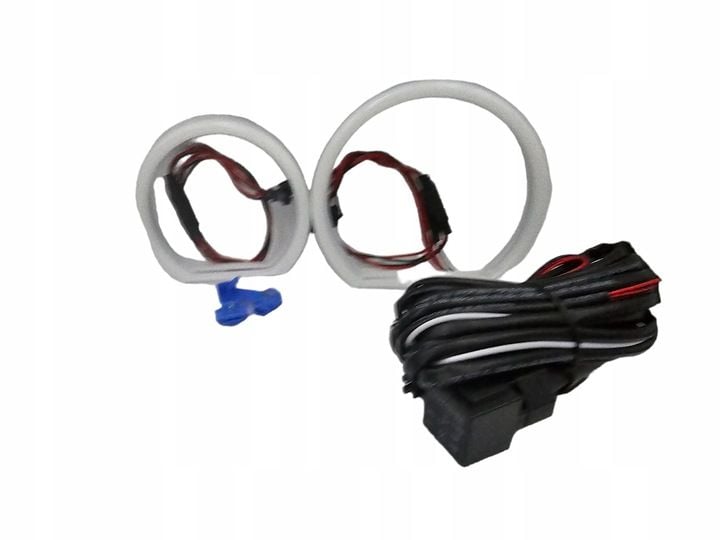 Cotton White Ringi LED BMW E83 X3 E87 E60 E61 E90 E91 Białe Dzienne mocne zdjęcie 14