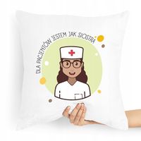 Poduszka Dla Pielęgniarki Jestem Jak Siostra Z Nadrukiem Ze Zdjęciem