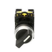 Przełącznik pokrętny czarny 230V