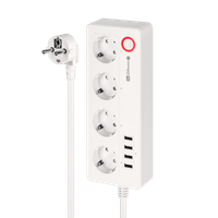 Listwa sieciowa przedłużacz 4 gniazda 4xUSB 2100 mA kabel 1.5 m Tuya