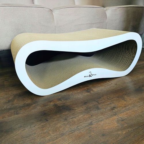 Drapak dla kota LEON | biały 40cm | 78x28x40 cm | MruuPruu na Arena.pl