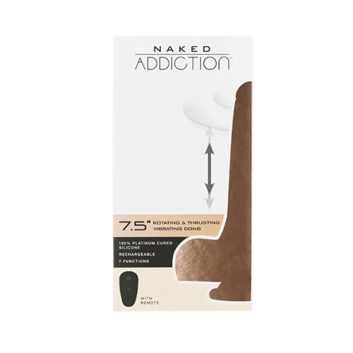 naked addiction rotating & thrusting dong 19cm pilot silikonowy na Arena.pl