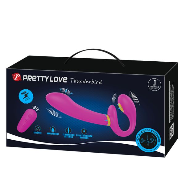 PRETTY LOVE - Thunderbird, 12 vibration functions 3 electric shock functions zdjęcie 9