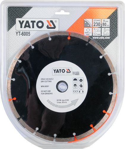 Tarcza diamentowa segmentowa 230mm YT-6005 Yato na Arena.pl