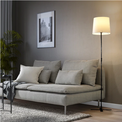 Lampa podłogowa stojąca IKEA 150 cm biała czarna na Arena.pl