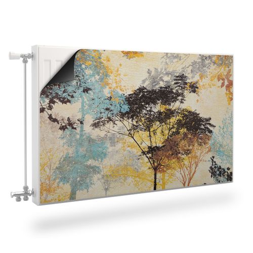 Osłona MAGNETYCZNA NA Kaloryfer Malowane Drzewa Vintage 80cm x 60cm na Arena.pl