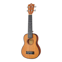 Ukulele sopranowe Harley Benton DLX Mahogany Tuner Kostki Zestaw Brązowe