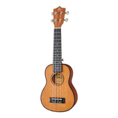 Ukulele sopranowe Harley Benton DLX Mahogany Tuner Kostki Zestaw Brązowe