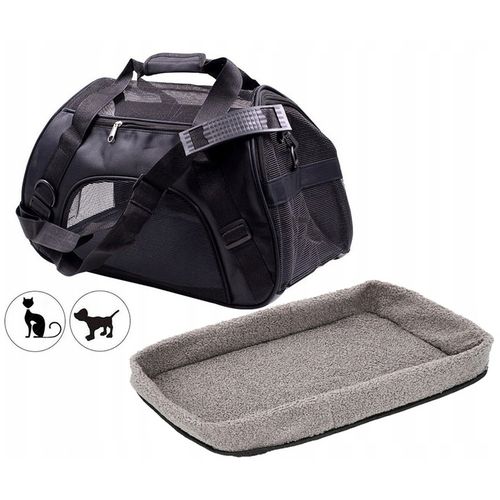 TORBA TRANSPORTER DLA KOTA PSA Z MATĄ PLUSZOWĄ L na Arena.pl