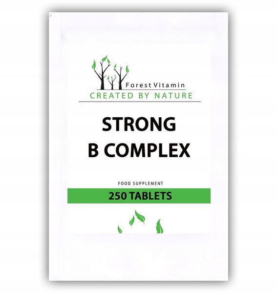 FOREST VITAMIN Strong B Complex 250tabs WITAMINY B zdjęcie 2