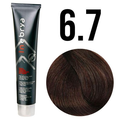 Inebrya farba do włosów, koloryzacja trwała, 100 ml 6/7 ciemny blond brązowa czekolada na Arena.pl