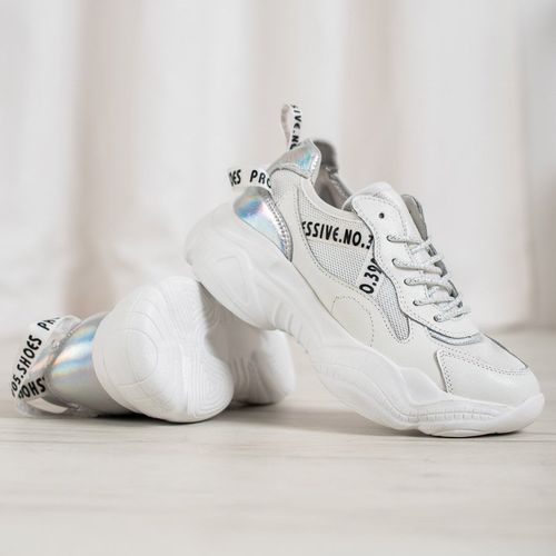 Białe Sneakersy Ze Skóry r.41 na Arena.pl