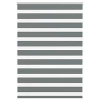 Roleta zebra, ciemnoszara, szerokość tkaniny 90,9 cm, poliester