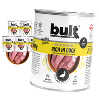 MOKRA KARMA DLA PSA BULT PUSZKA BOGATA W KACZKĘ ZESTAW 6x800G