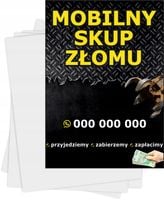 Ulotki A4 reklamowe firmowe 100 sztuk wiele wzorów MOBILNY SKUP ZŁOMU