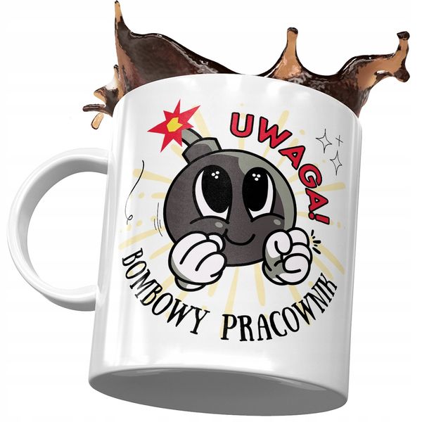 Dla Pracownika Kubek Na Urodziny Na Prezent Z Nadrukiem Ze Zdjęciem zdjęcie 1