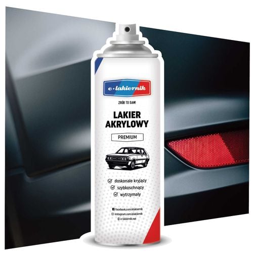 farba czarny mat lakier akrylowy spray aerozol 500ml e-lakiernik na Arena.pl