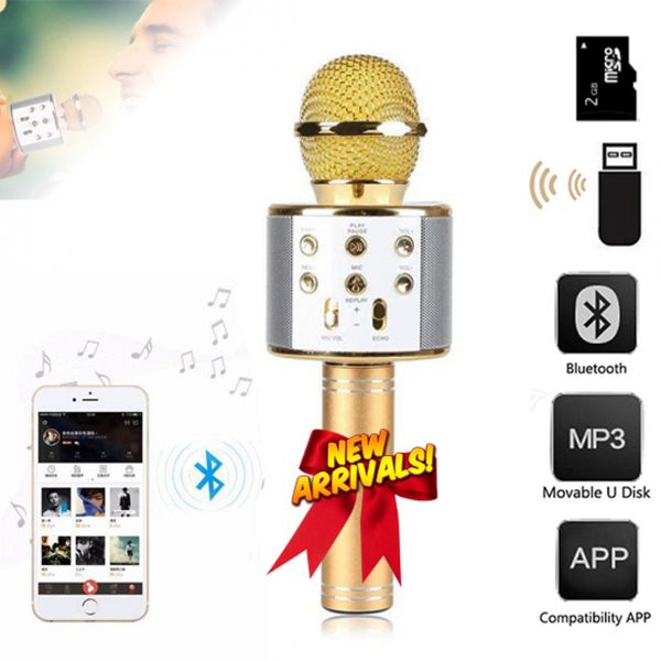 Bezprzewodowy mikrofon karaoke WS858 zdjęcie 8