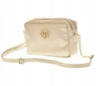 Laura Biaggi - torebka listonoszka złoty mat cieniowany JS22