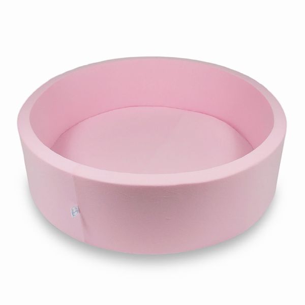 Suchy basen 130x40cm pudrowy róż bez piłek zdjęcie 1