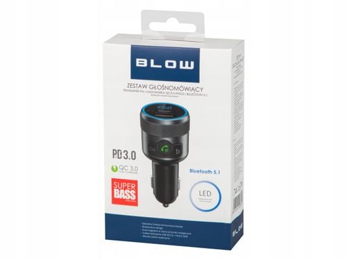 TRANSMITER FM BLUETOOTH USB TYP C QC 3.0 + PD BASS PD 20W na Arena.pl