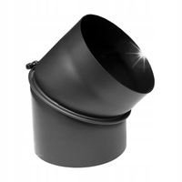 KOLANO STALOWE DO PIECA POŁĄCZENIE 120mm 45 STOPNI