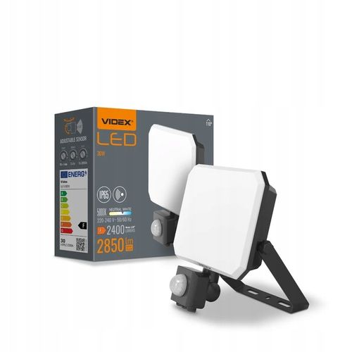 Naświetlacz halogen czujnik ruchu PIR 30W 5000K 2850lm IP65 FLOOD na Arena.pl