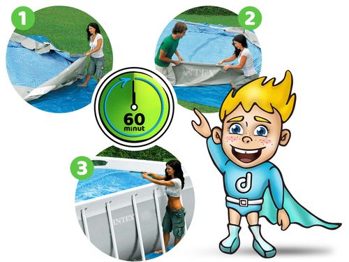 Basen stelażowy 503x274x122cm 12w1 INTEX 26796 na Arena.pl