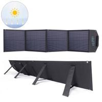 ładowarka solarna słoneczna 100w składana usb-c 2xusb pd qc czarna