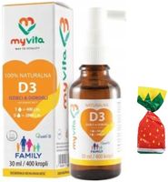 Myvita Naturalna Witamina D3 Family Dzieci Dorośli + GRATIS