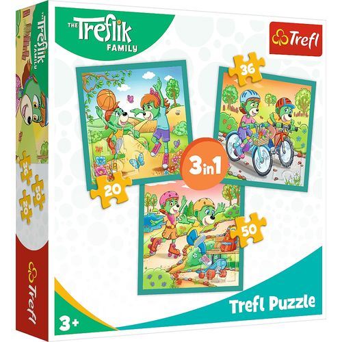 puzzle 3w1 poznaj trefliki 34872 na Arena.pl