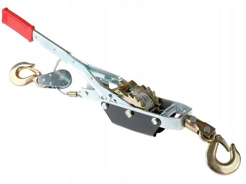 WYCIĄGARKA RĘCZNA LINOWA WCIĄGARKA PRZECIĄGARKA 4T 4000kg 3 HAKI na Arena.pl