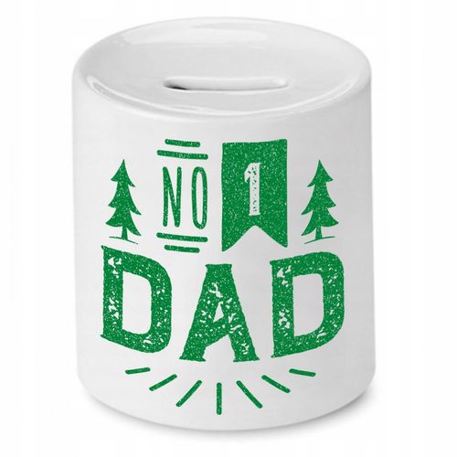 Skarbonka Dla Taty Nomber #1 Dad Prezent Z Nadrukiem Ze Zdjęciem na Arena.pl
