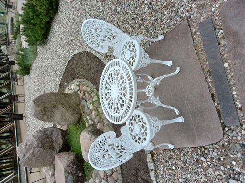 STÓŁ ŻELIWNY OGRODOWY FI 56cm PIĘKNY na Arena.pl