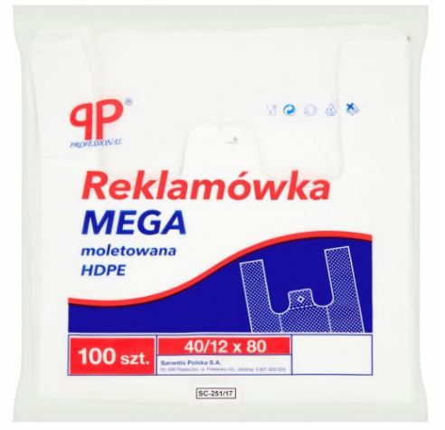 REKLAMÓWKA HDPE 40X80 100SZT zdjęcie 1