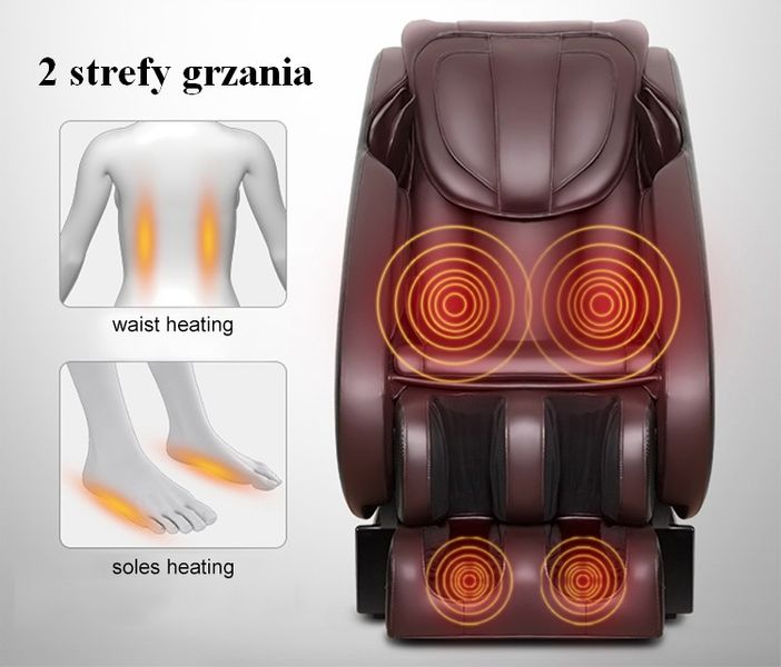 Fotel masujący Zero Gravity Grzanie S - System Shiatsu masujący całe plecy zdjęcie 5