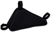 SAKWA NA RAMĘ ROWEROWĄ, TORBA ROWEROWA TRÓJKĄT, czarna