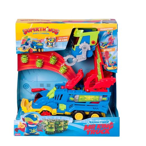 Superthings Mr. King Truck ciężarówka z wyrzutnią robotoksyn oraz pociskami na Arena.pl