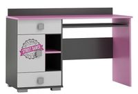 biurko młodzieżowe z grafiką szufladami ruchimą półką STREET DANCE Y14