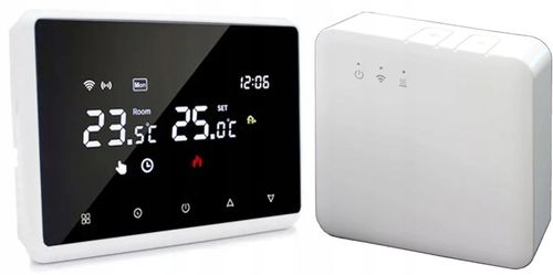 Termostat Wi-Fi BEZPRZEWODOWY Tuya ogrzewanie kotła programowalny podłogowe na Arena.pl