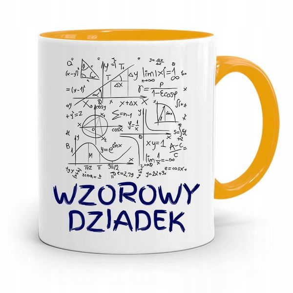Kubek Żółty Na Dzień Dziadka Wzorowy Dziadek Z Nadrukiem Ze Zdjęciem zdjęcie 1
