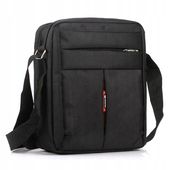 Torba Saszetka Męska Czarna Na Ramię Do Pracy