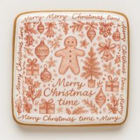 CIASTKO LUKROWANE ŚWIĄTECZNE JOY NO7 KWADR ROZ.M RĘCZNIE ROBIONE