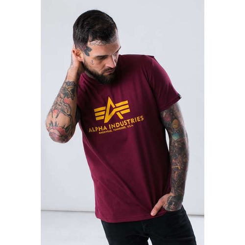 Alpha Industries BASIC T SHIRT 184 BURGUNDY na Arena.pl